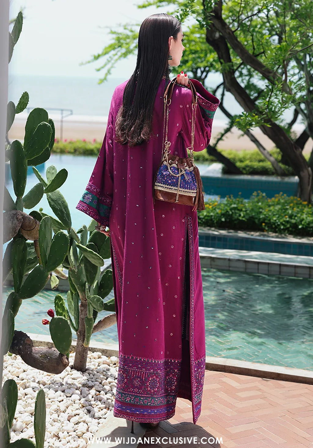 Nuvera by Mushq | Unstitched Embroidered Raw Silk Formal Collection'26 (REINA ROUGE)