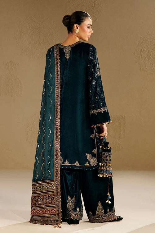 Chandni by Jazmin | Unstitched Embroidered Velvet Formal Collection - 2026 (D-02)