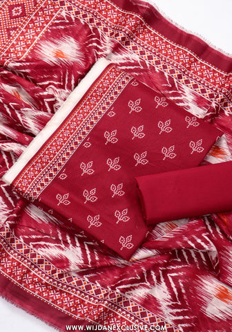 Bin Saeed Unstitched Printed Lawn Vol-I Collection - 2026 (RED)