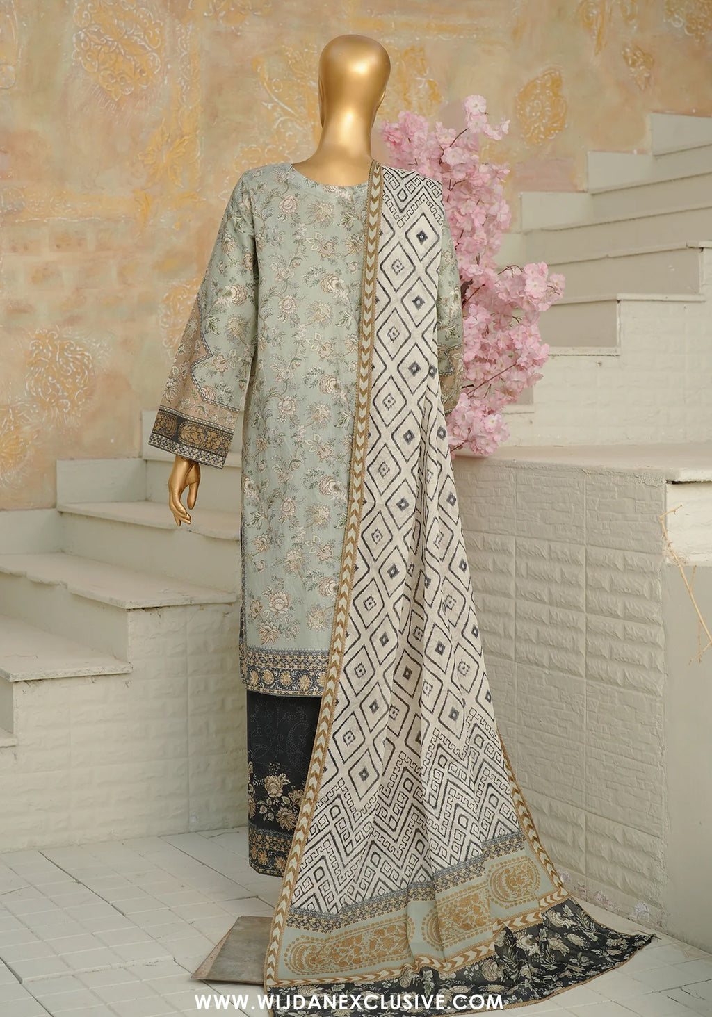 Bin Saeed Stitched Exclusive Printed Lawn Vol-08 Collection – 2026 (D-10)