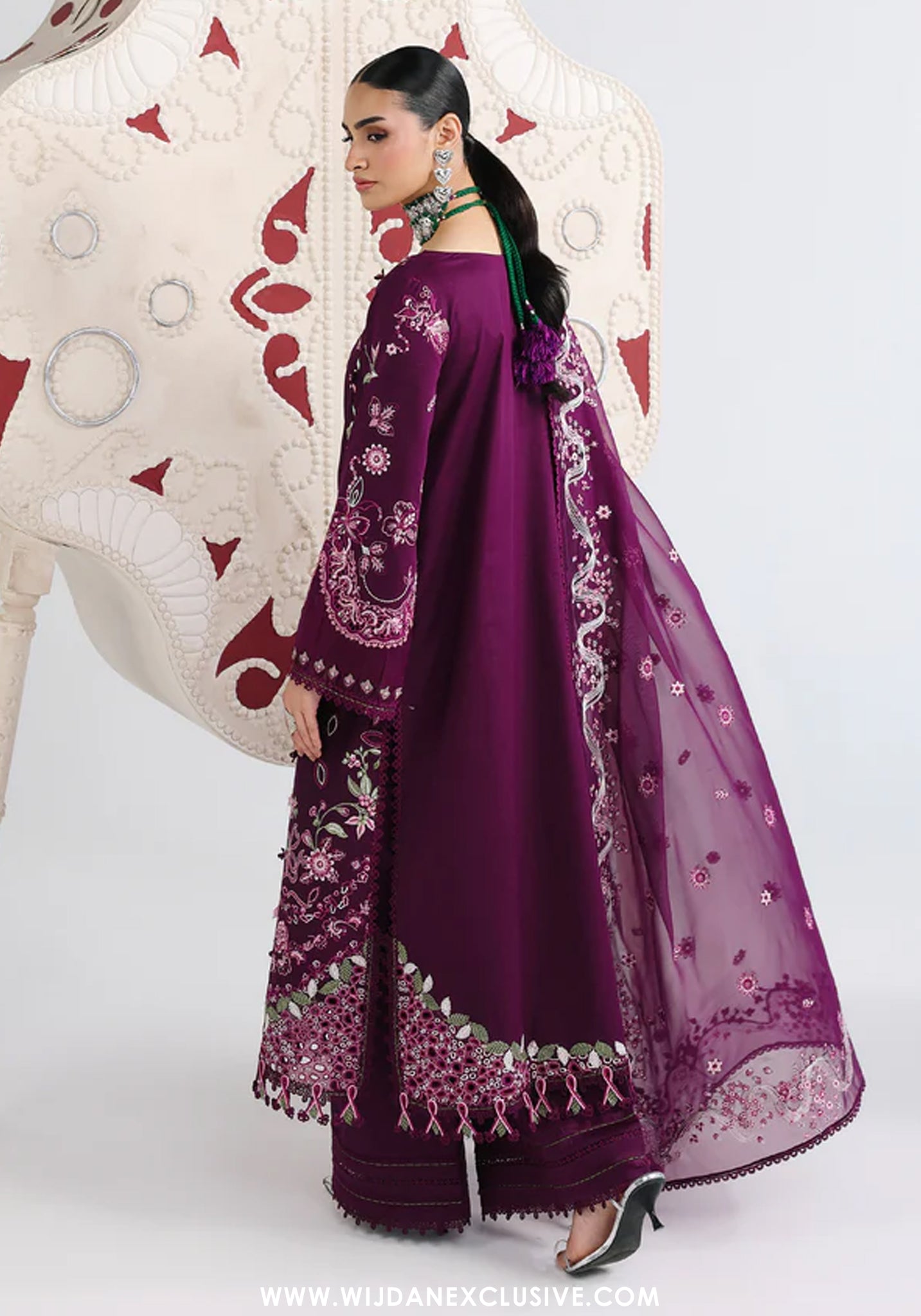 Qalamkar Unstitched Embroidered Festive Lawn Collection - 2026 (TRESA)