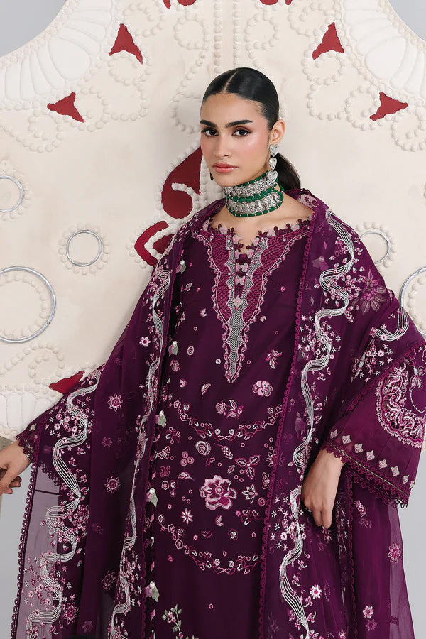 Qalamkar Unstitched Embroidered Festive Lawn Collection - 2026 (TRESA)