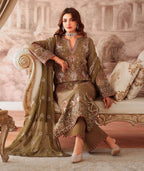Aangan by Ramsha | Unstitched Rawsilk Vol-II Formal Collection - 2025 AA-210