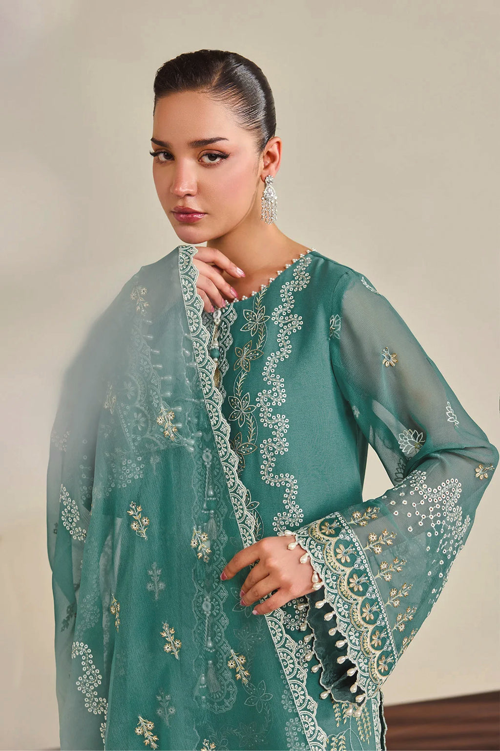 Dhaagay by Alizeh | Unstitched Embroidered Chiffon Formal Vol-05 Collection'26 (ZARQA)