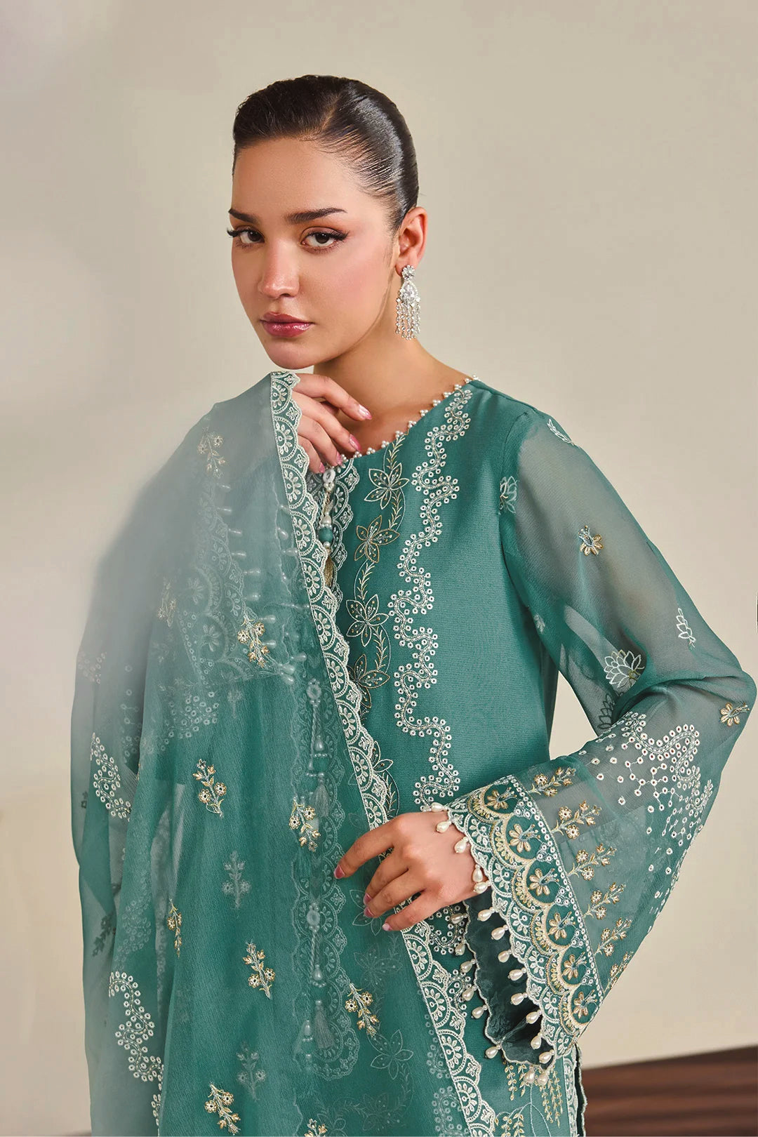 Dhaagay by Alizeh | Unstitched Embroidered Chiffon Formal Vol-05 Collection'26 (ZARQA)
