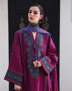 Nuvera by Mushq | Unstitched Embroidered Raw Silk Formal Collection'26 (REINA ROUGE)