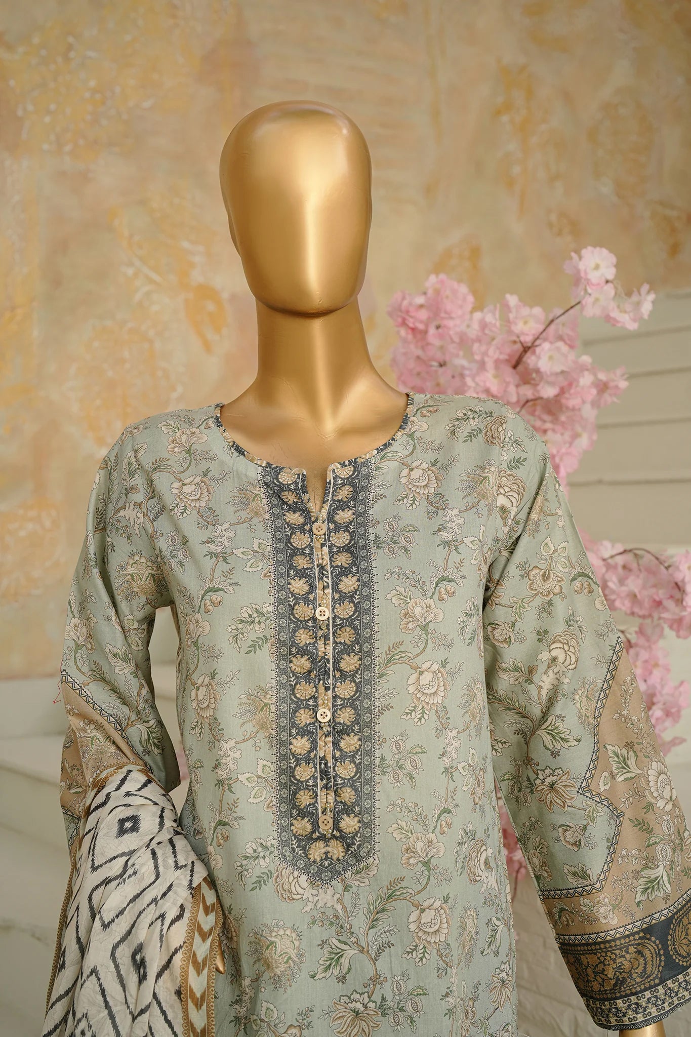 Bin Saeed Stitched Exclusive Printed Lawn Vol-08 Collection – 2026 (D-10)