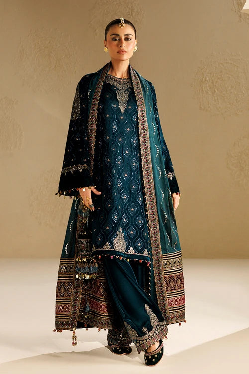 Chandni by Jazmin | Unstitched Embroidered Velvet Formal Collection - 2026 (D-02)