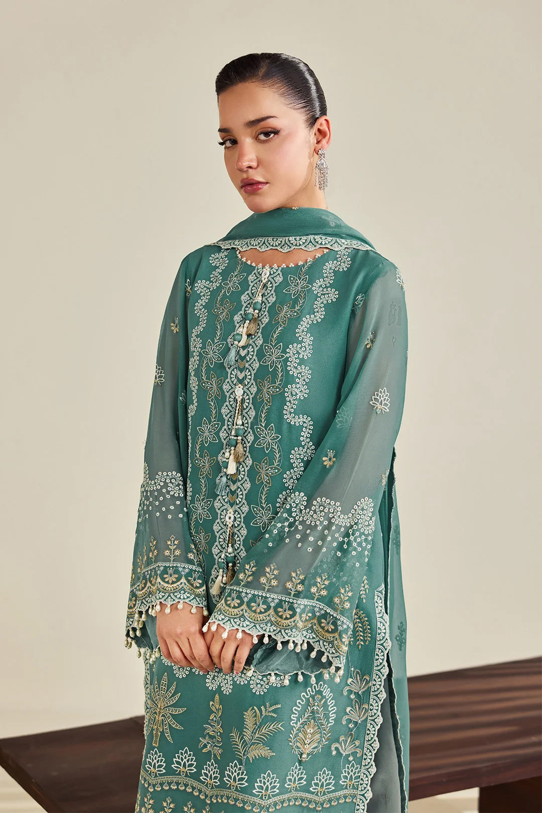 Dhaagay by Alizeh | Unstitched Embroidered Chiffon Formal Vol-05 Collection'26 (ZARQA)