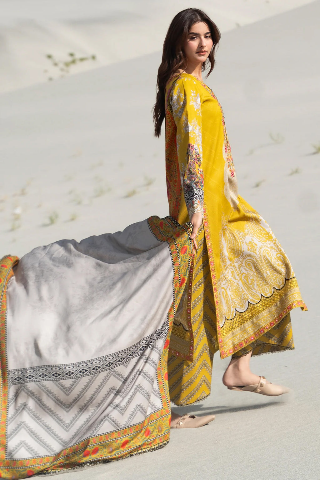Aniiq by Charizma | Unstitched Embroidered Linen Vol-II Collection'26 (ANW7-20)