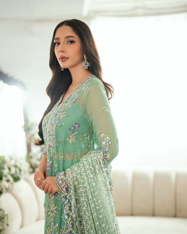 Sham Shandaar by Mushq | Unstitched Chiffon Collection - 2025 (ADAA)