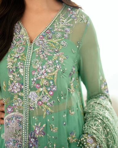 Sham Shandaar by Mushq | Unstitched Chiffon Collection - 2025 (ADAA)
