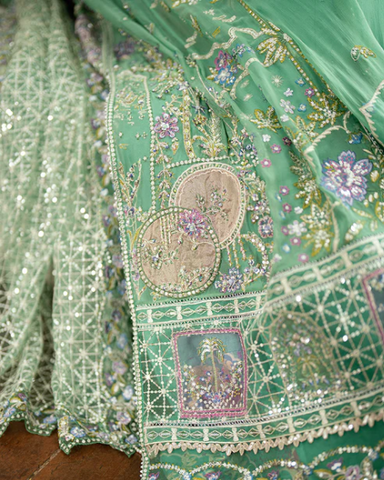 Sham Shandaar by Mushq | Unstitched Chiffon Collection - 2025 (ADAA)