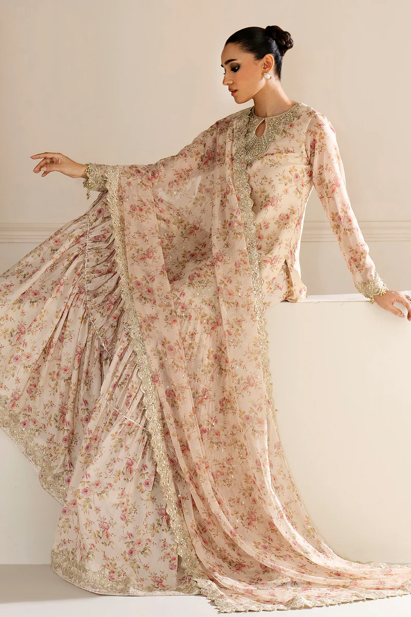Baroque 3PC Unstitched Embroidered Chiffon Collection UF-4164
