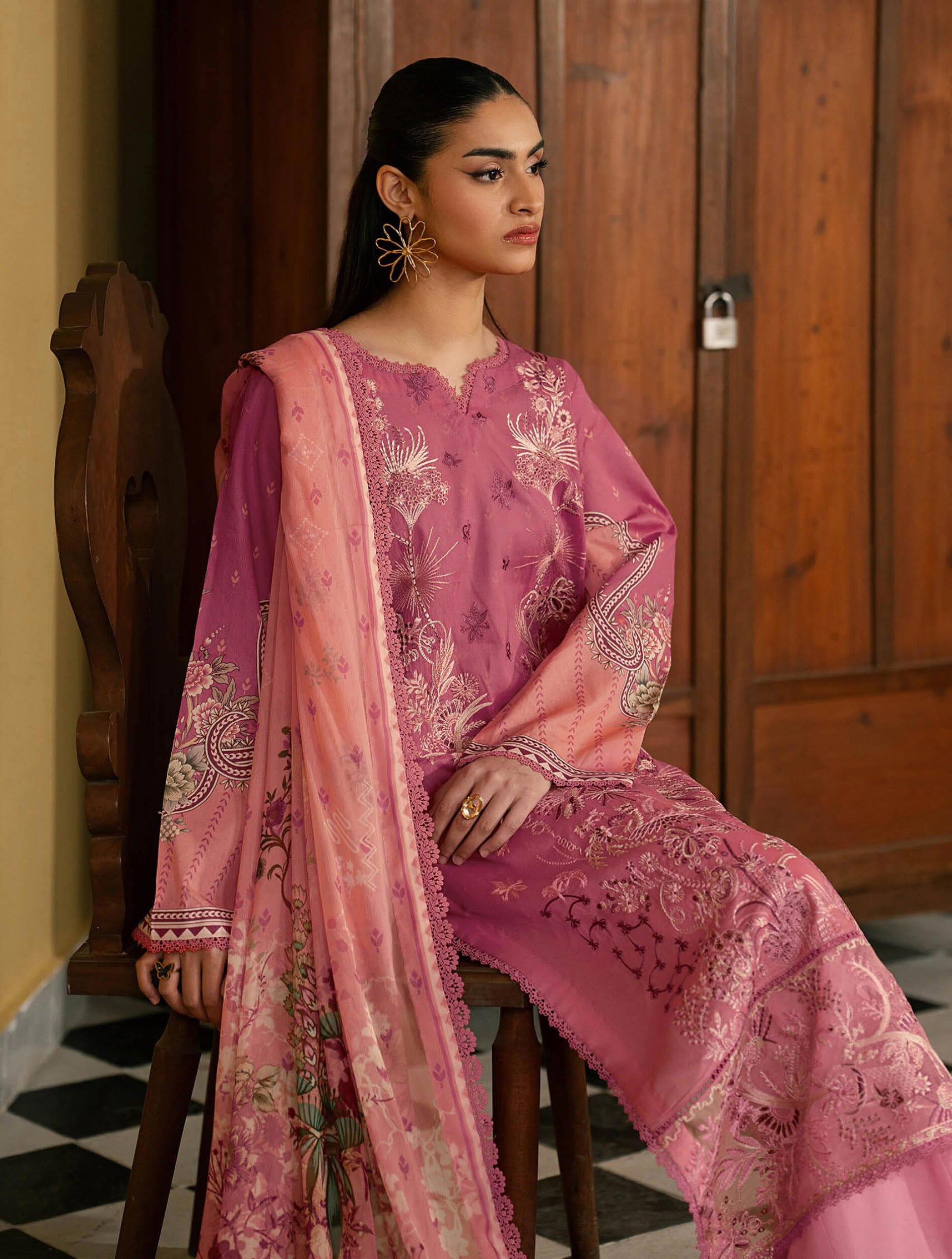 Mashaal by Ramsha | Unstitched Luxury Lawn Vol-16 Collection - 2026 (D-11)
