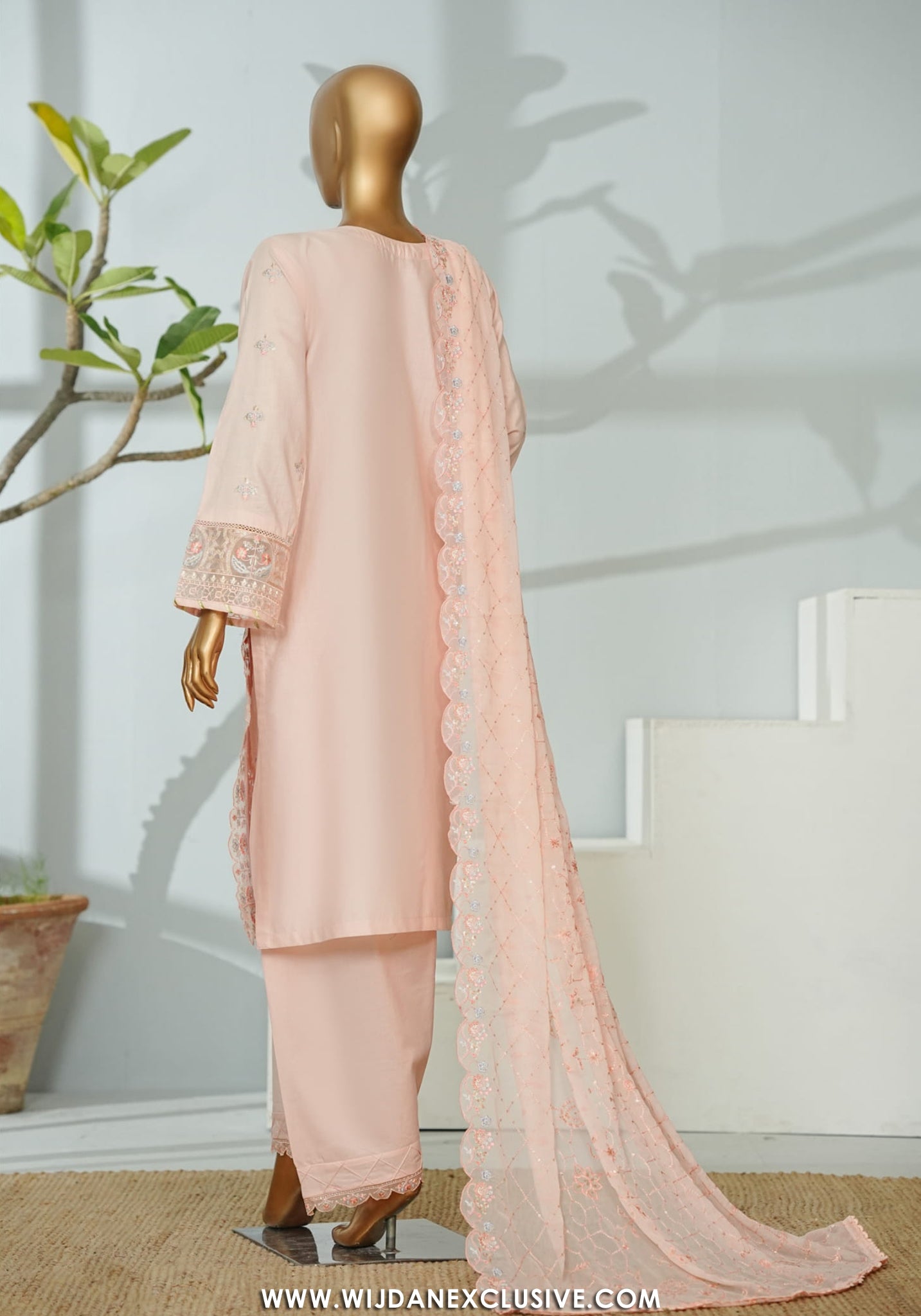 Bin Saeed Stitched Luxury Embroidered 3PC Collection - 2026 BSLE26-011