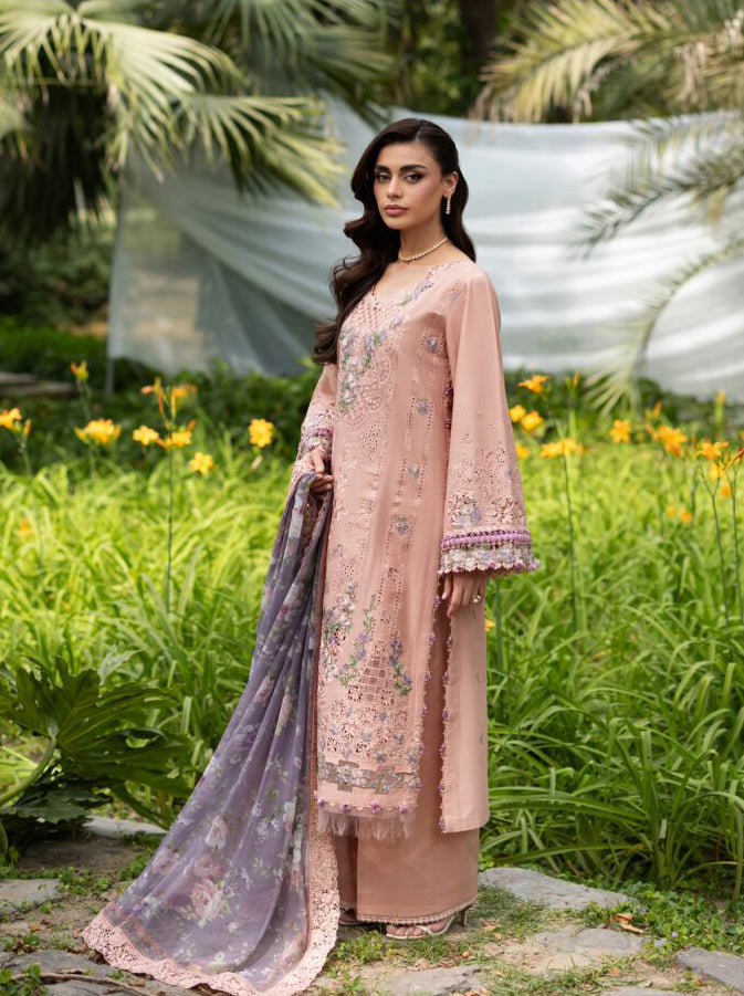 Elaf Unstitched Luxury Lawn Vol-II Collection - 2026 (ELQ-6A)