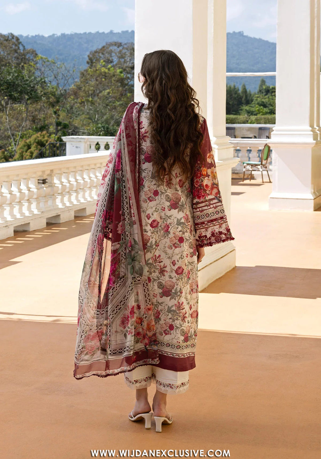 Elaf Signature Unstitched Printed Embroidered Lawn Collection - 2026 ESA-2B RUBY LADY