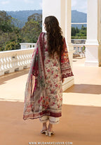 Elaf Signature Unstitched Printed Embroidered Lawn Collection - 2026 ESA-2B RUBY LADY