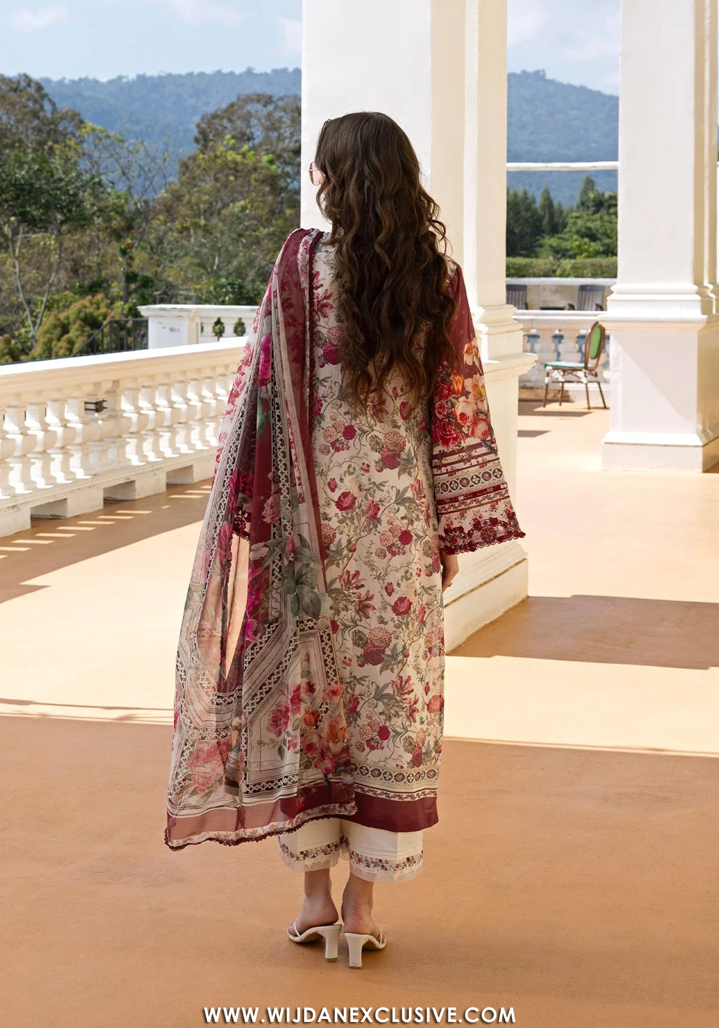 Elaf Signature Unstitched Printed Embroidered Lawn Collection - 2026 ESA-2B RUBY LADY