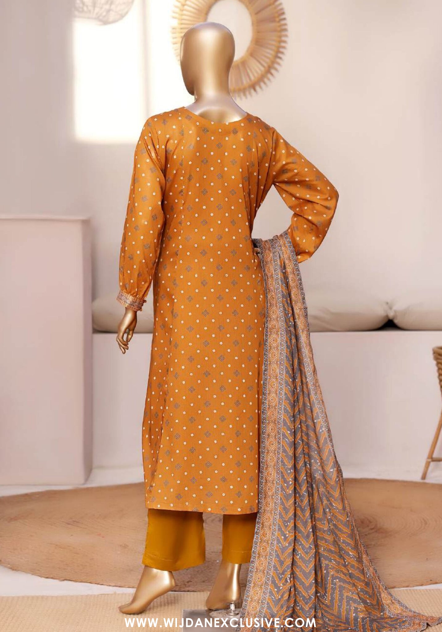 Bin Saeed Stitched Exclusive Printed Lawn 3pc Frock Vol-01 Collection - 2026 (D-11)