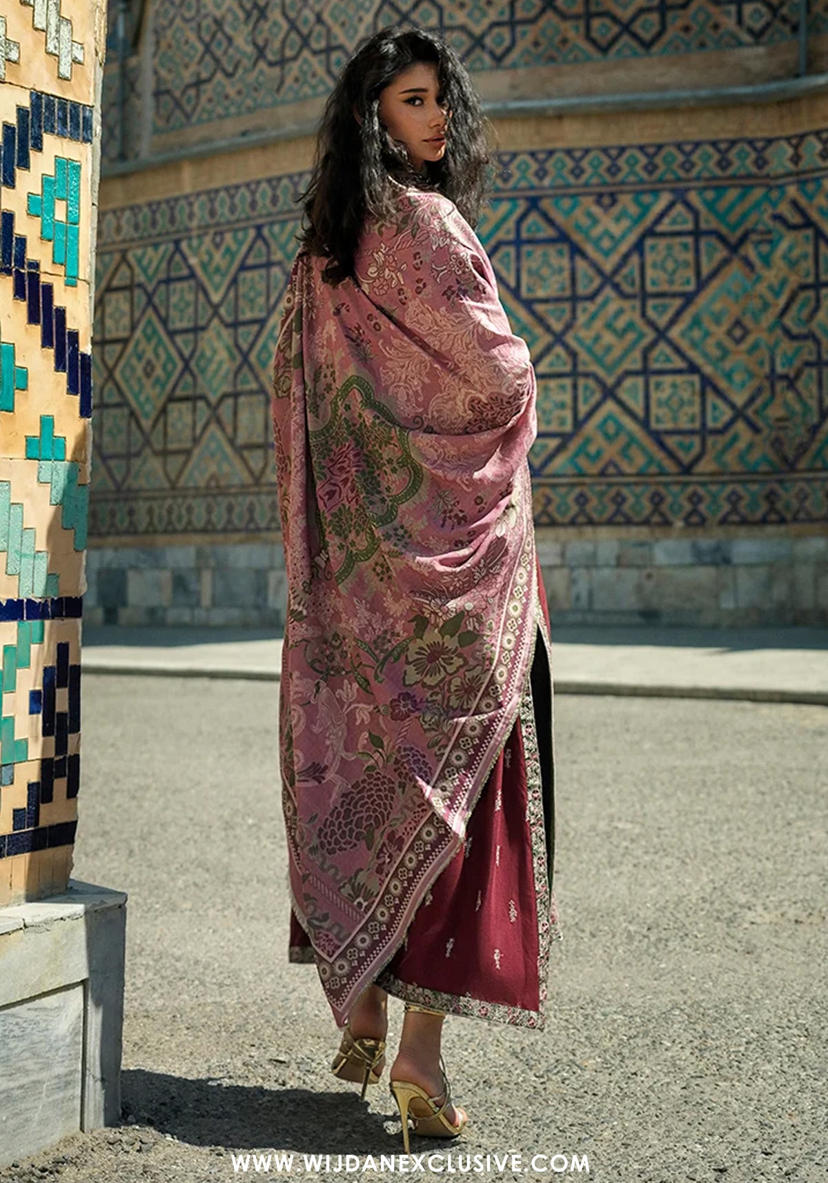 Broadway by Mushq | Unstitched Embroidered Viscose Collection'26 (TIMURID ROSE)
