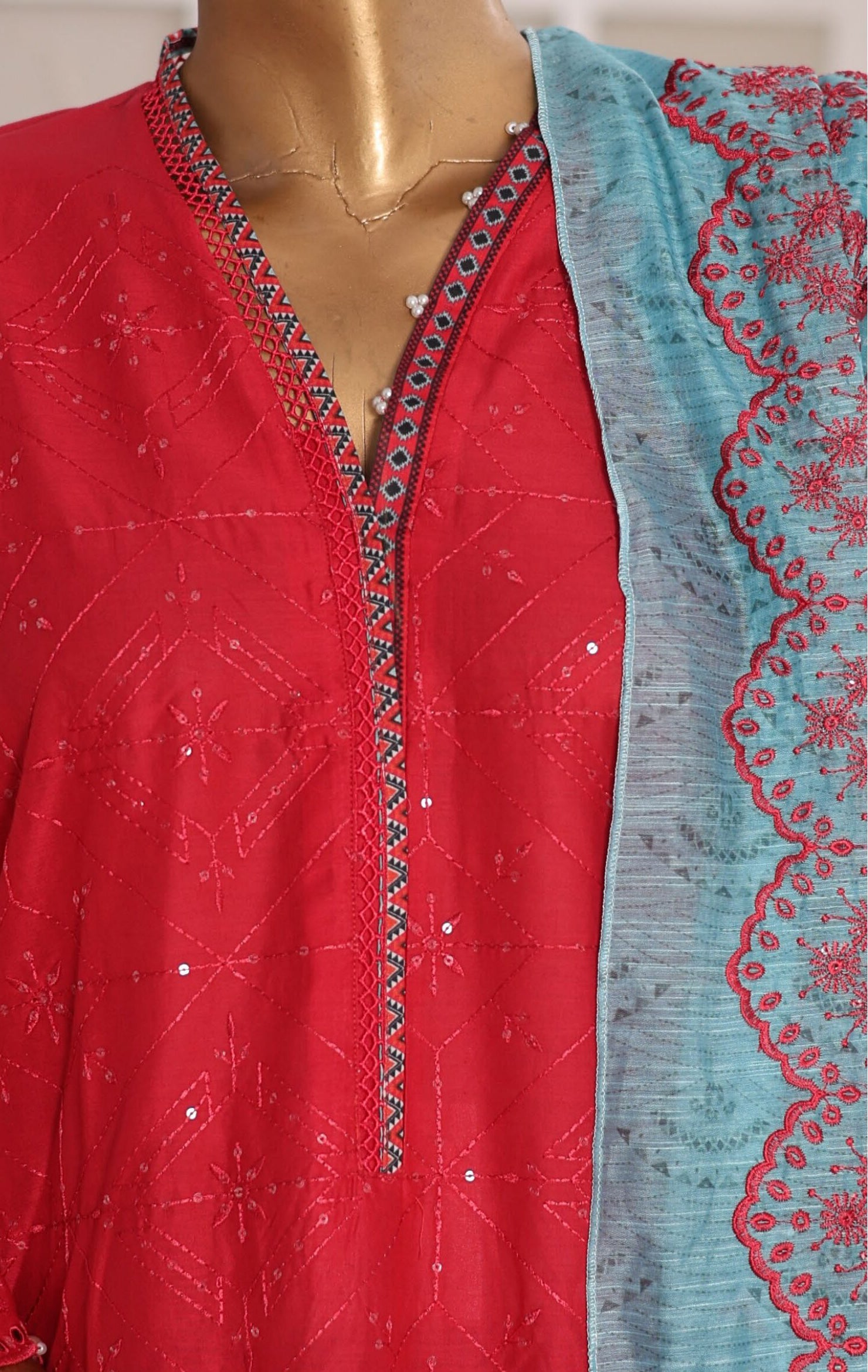 Aifa Dynasty Chikankari Unstitched Luxury Lawn Collection - 2026 (D-11)