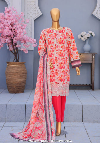 HZ Premium Unstitched Embroidered Lawn Collection - 2026 PEC-617