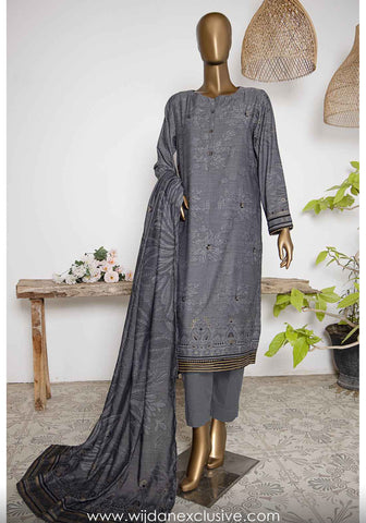 HZ Valencia Embroidered Jacquard 3pc Summer Collection'25 Vol-02 D-11