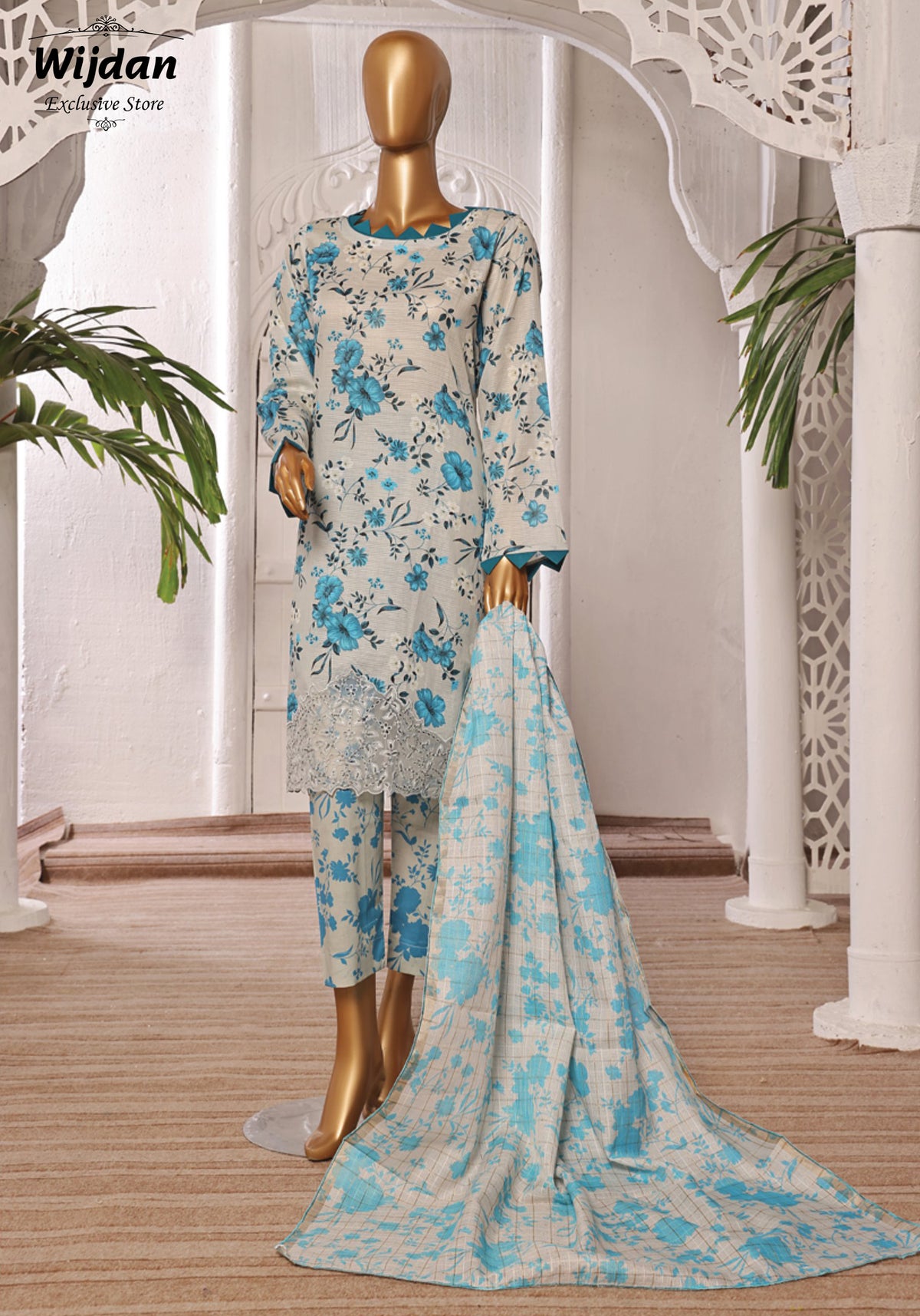 Tehwar Embroidered Lawn Collection'24 by Aifa D-11