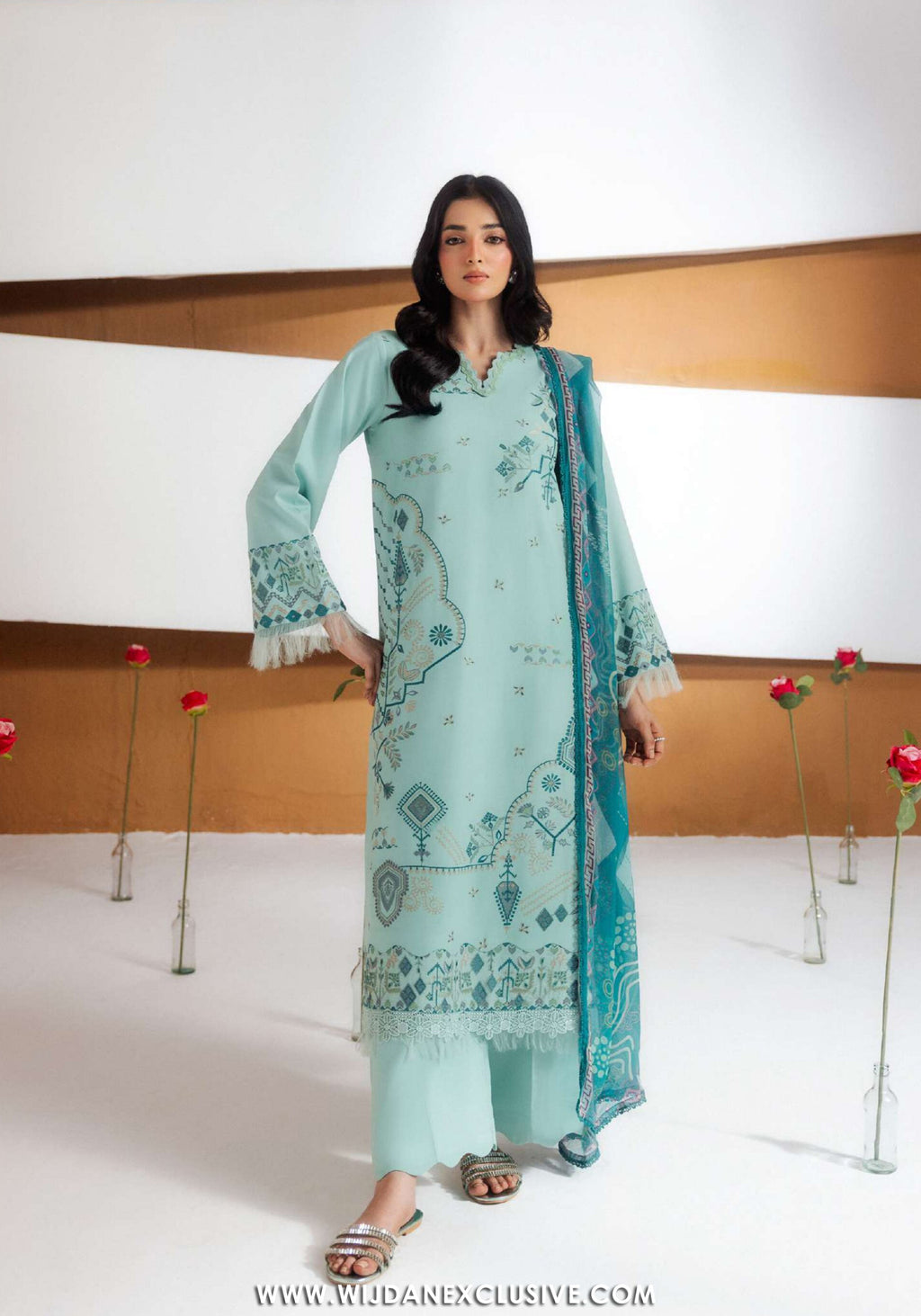 Zync by Florent | Unstitched Intermix Embroidered Viscose Collection'26 (D-11)
