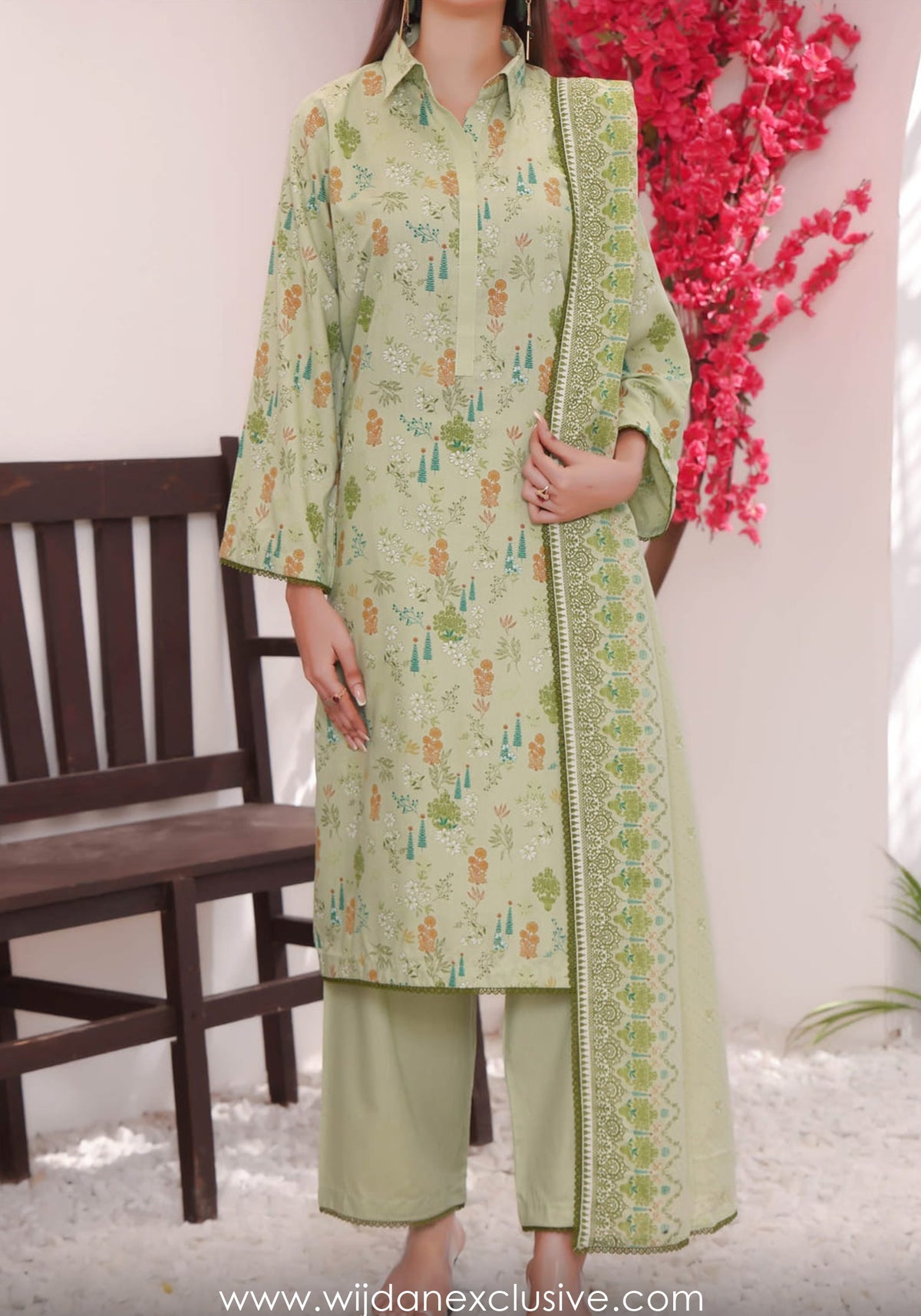 Wrinkle Free Un-Stitched Printed Collection Vol-26 by Amna Khadija D-11