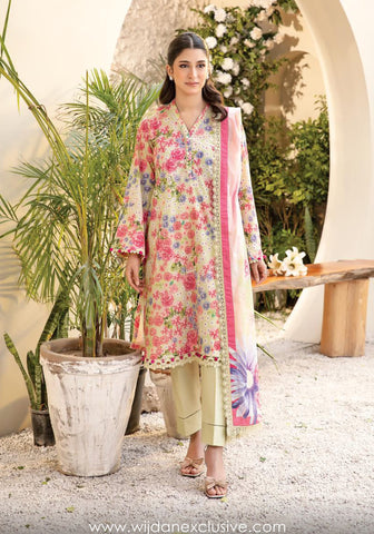 Elaheh Un-Stitched Printed Lawn'25 by M.Basics D-11