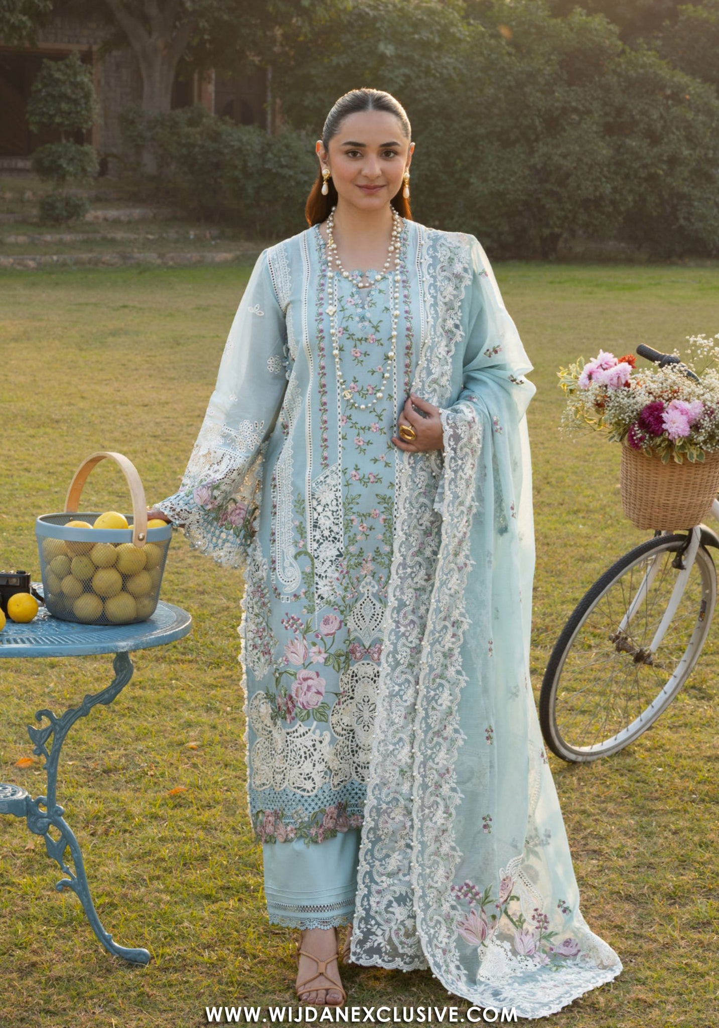 Elaf Unstitched Luxury Lawn Collection -2026 (MORNIG DRIZZLE)