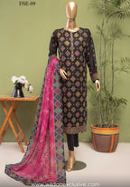 HZ Dastan Slub Lawn Embroidered Collection Vol-03 D-05