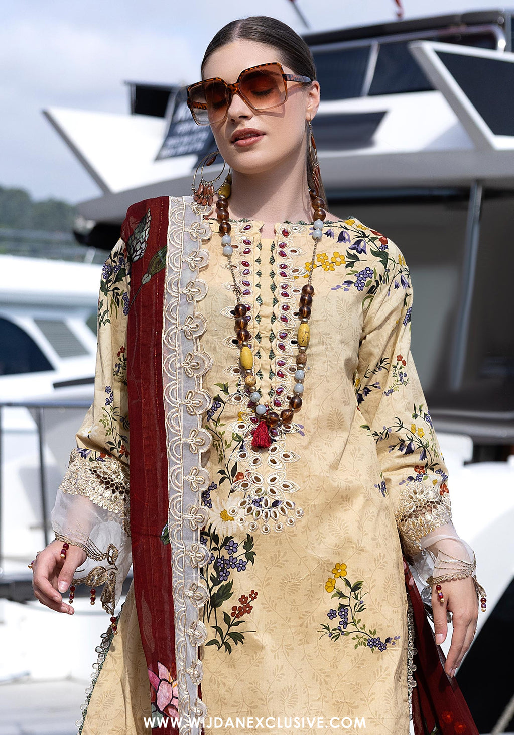 Sunshine Bloom Premium Unstitched Embroidered Collection - 2026 (D-11)