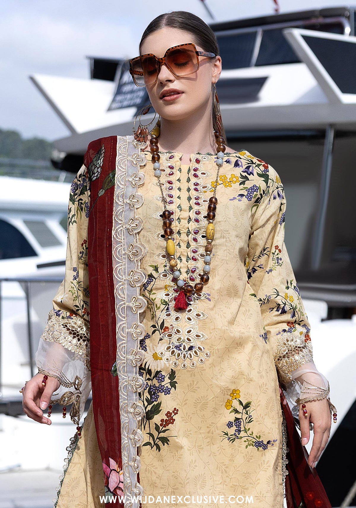 Sunshine Bloom Premium Unstitched Embroidered Collection - 2026 (D-11)