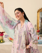 Soleil by Mushq | Unstitched Printed & Embroidered Lawn Collection - 2026 (SERENA BLOOM)