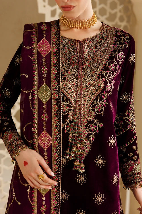 Chandni by Jazmin | Unstitched Embroidered Velvet Formal Collection - 2026 (D-08)