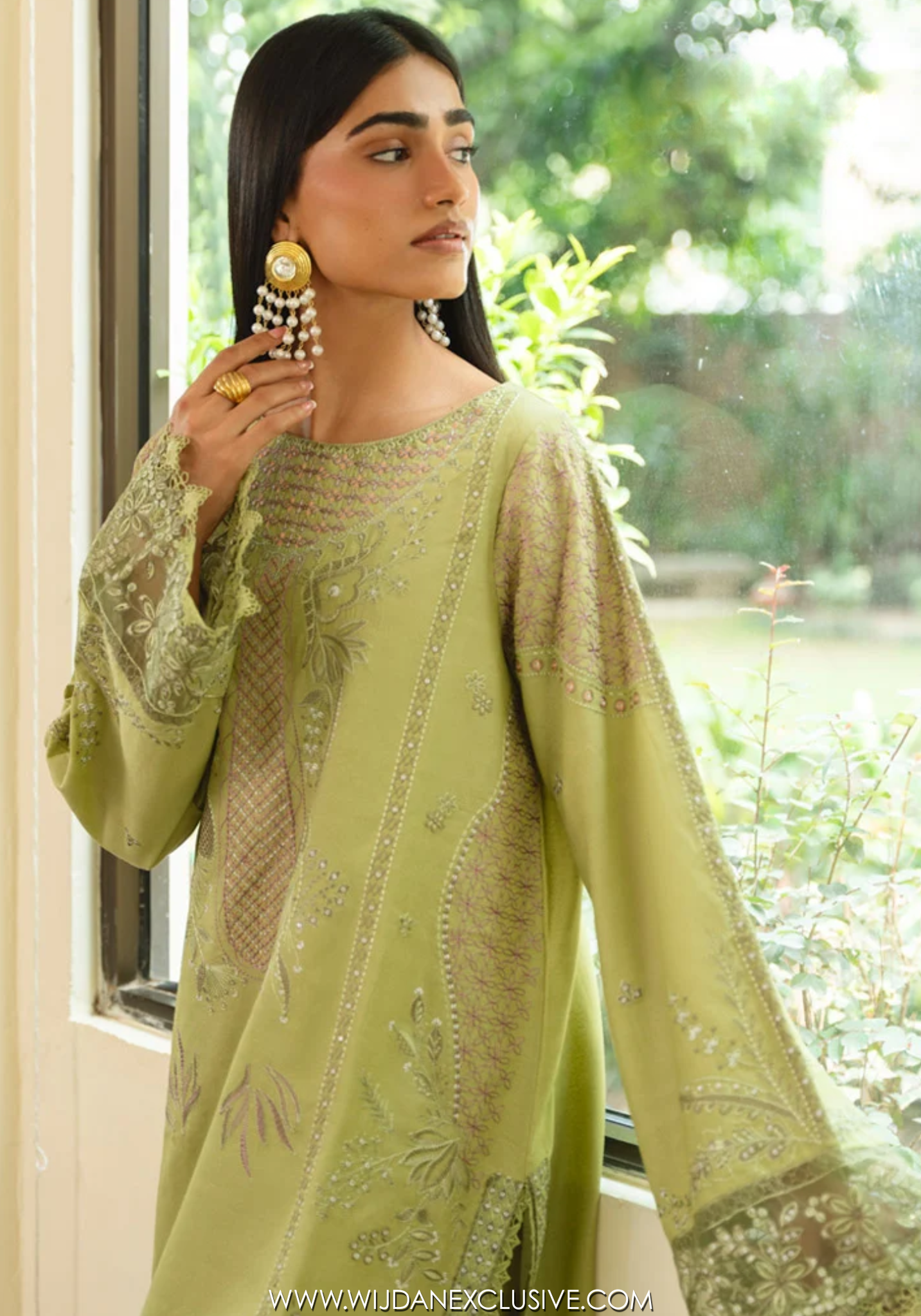 Izel by Marjjan | Unstitched Karandi Embroidered Collection - 2026 (MSK-06-A)