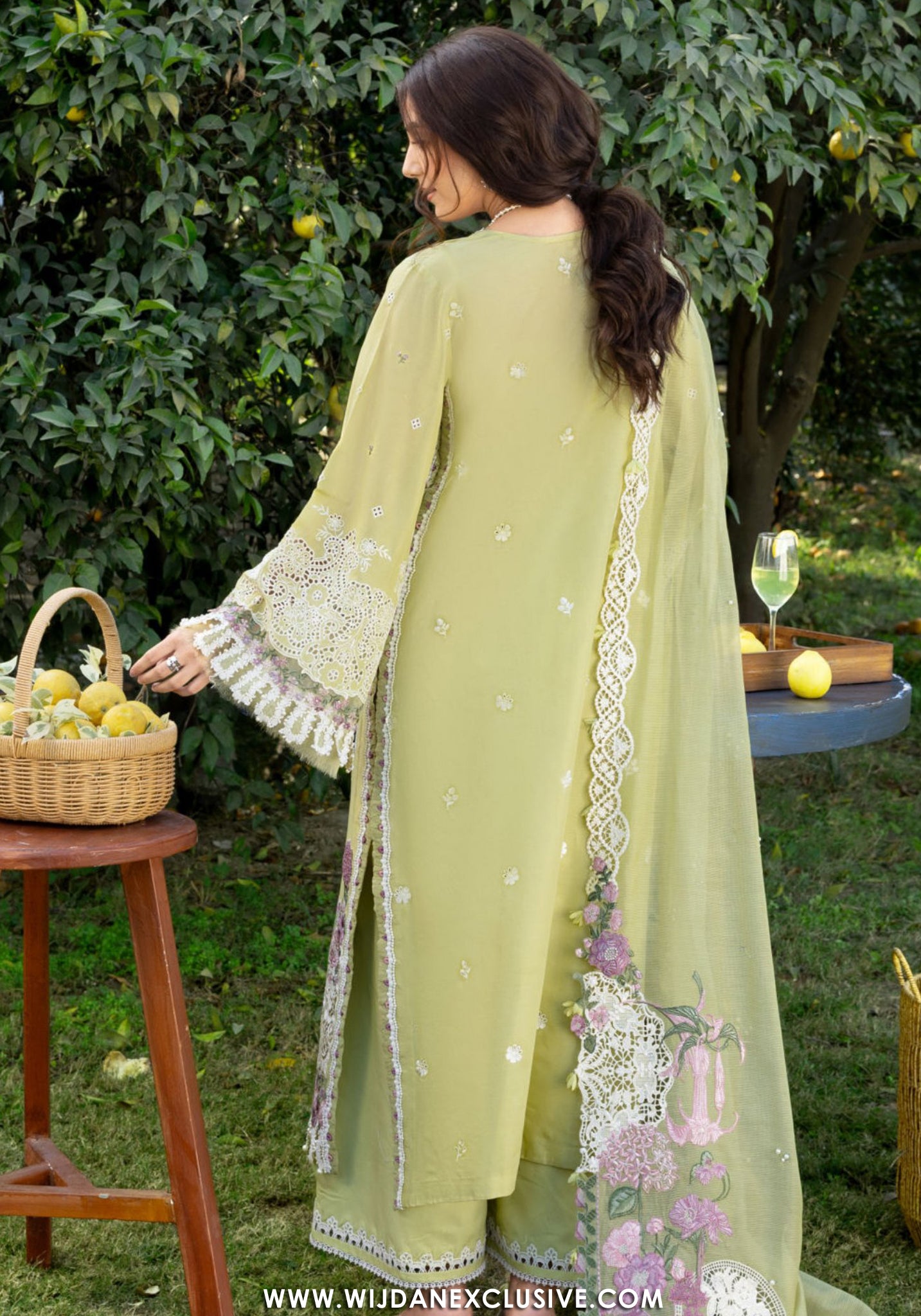 Elaf Unstitched Luxury Lawn Collection -2026 (PISTACHIA)