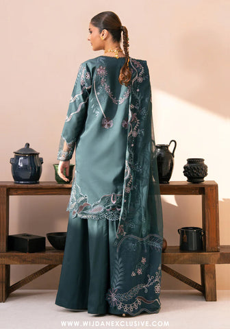 Amani by Marjjan | Unstitched Embroidered Viscose Winter Collection - 2025 MSV-06-A (TEAL)