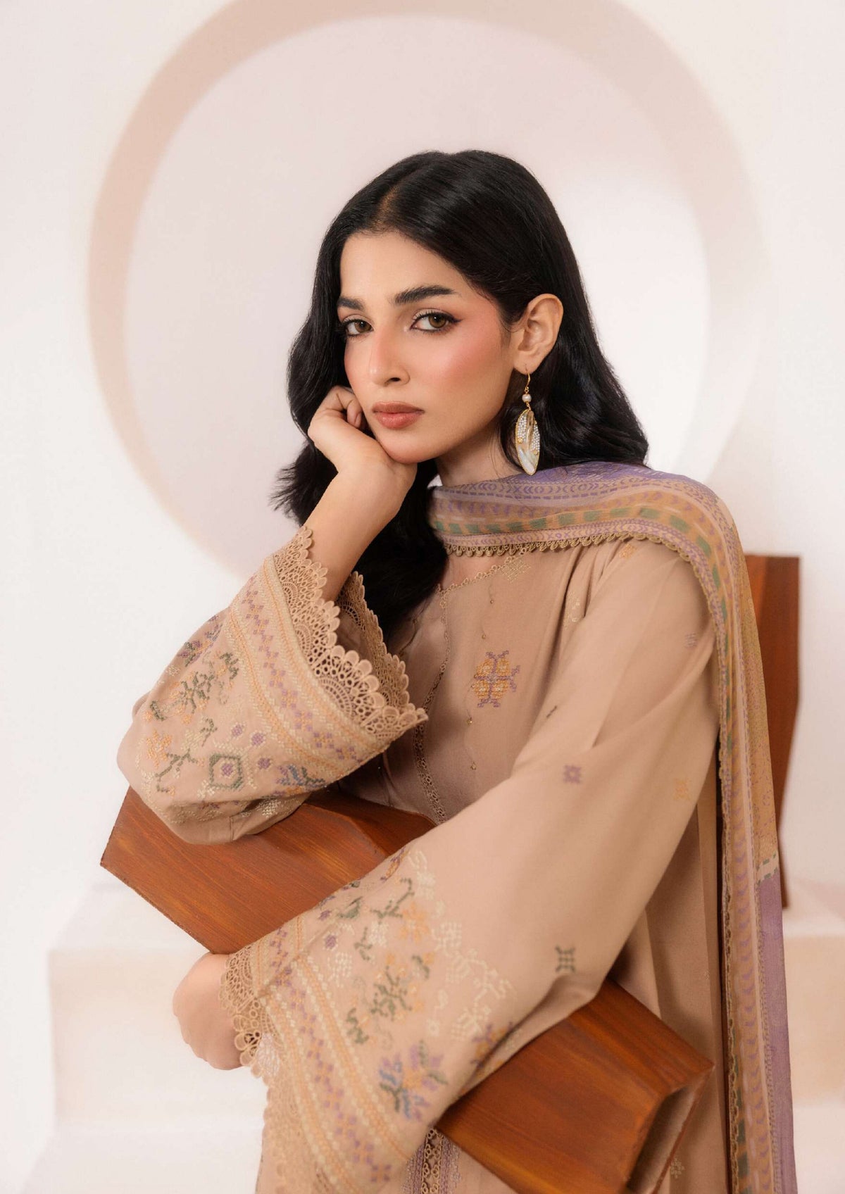 Zync by Florent | Unstitched Intermix Embroidered Viscose Collection'26 (D-12)