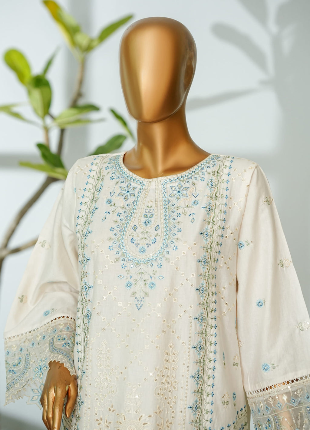 Bin Saeed Stitched Luxury Embroidered 3PC Collection - 2026 BSLE26-012