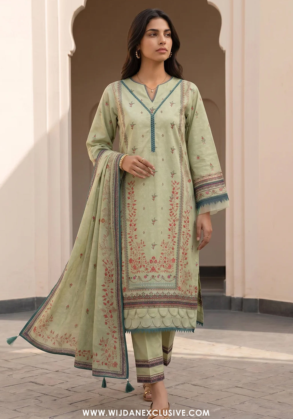 Zellbury Unstitched 3pc Digital Printed Lawn Collection - 2026 (WUS-8092)
