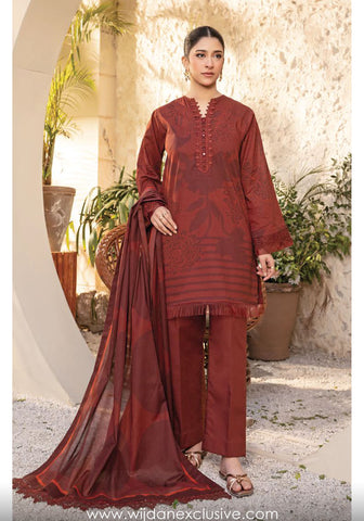Elaheh Un-Stitched Printed Lawn'25 by M.Basics D-12