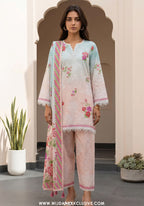 Zellburry Unstitched 3pc Printed & Embroidered Lawn Collection - 2026 (WUS-1032)