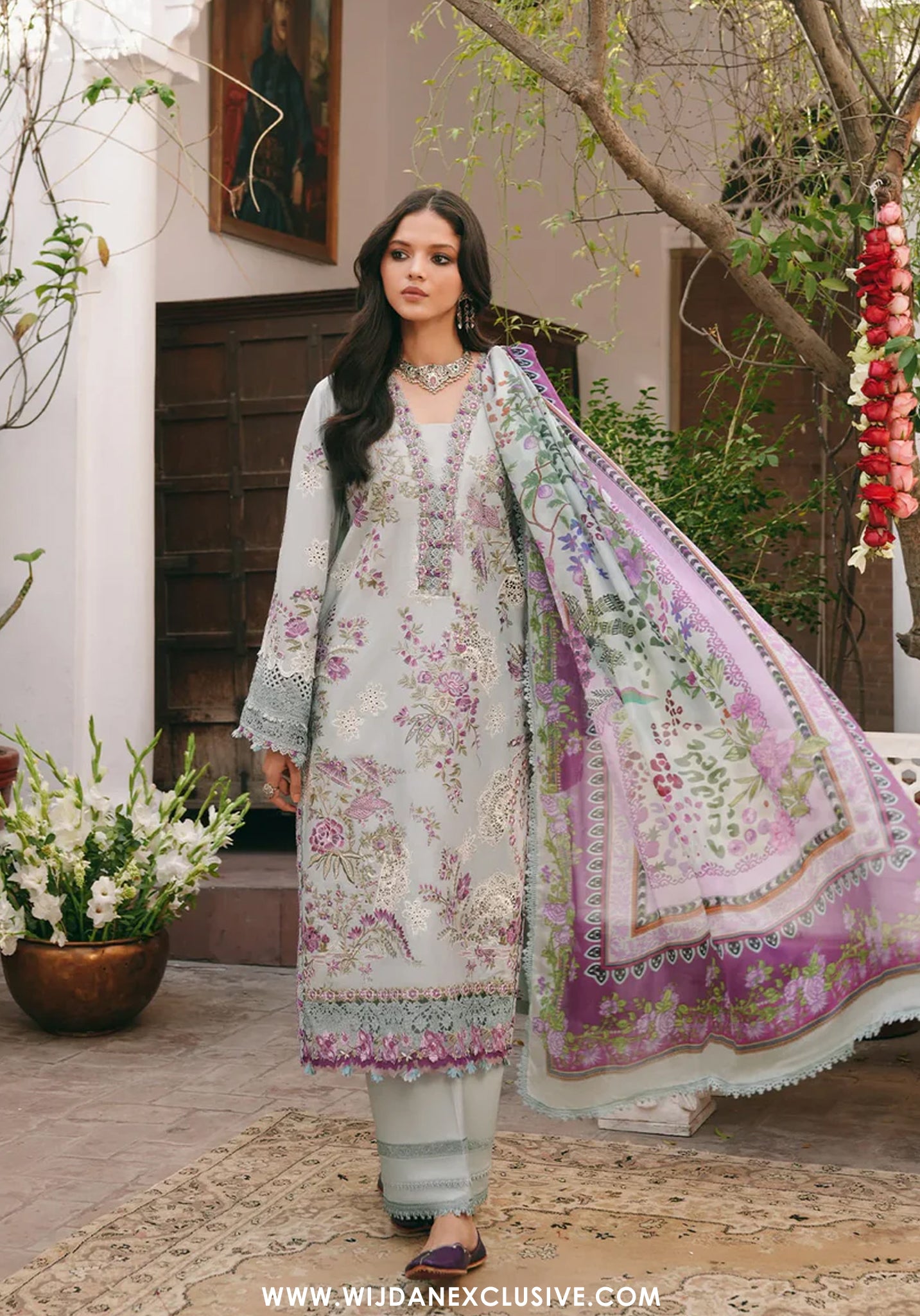 Ek Fasana by Kahf | Unstitched Luxury Lawn Collection - 2026 (BANAFSHA)