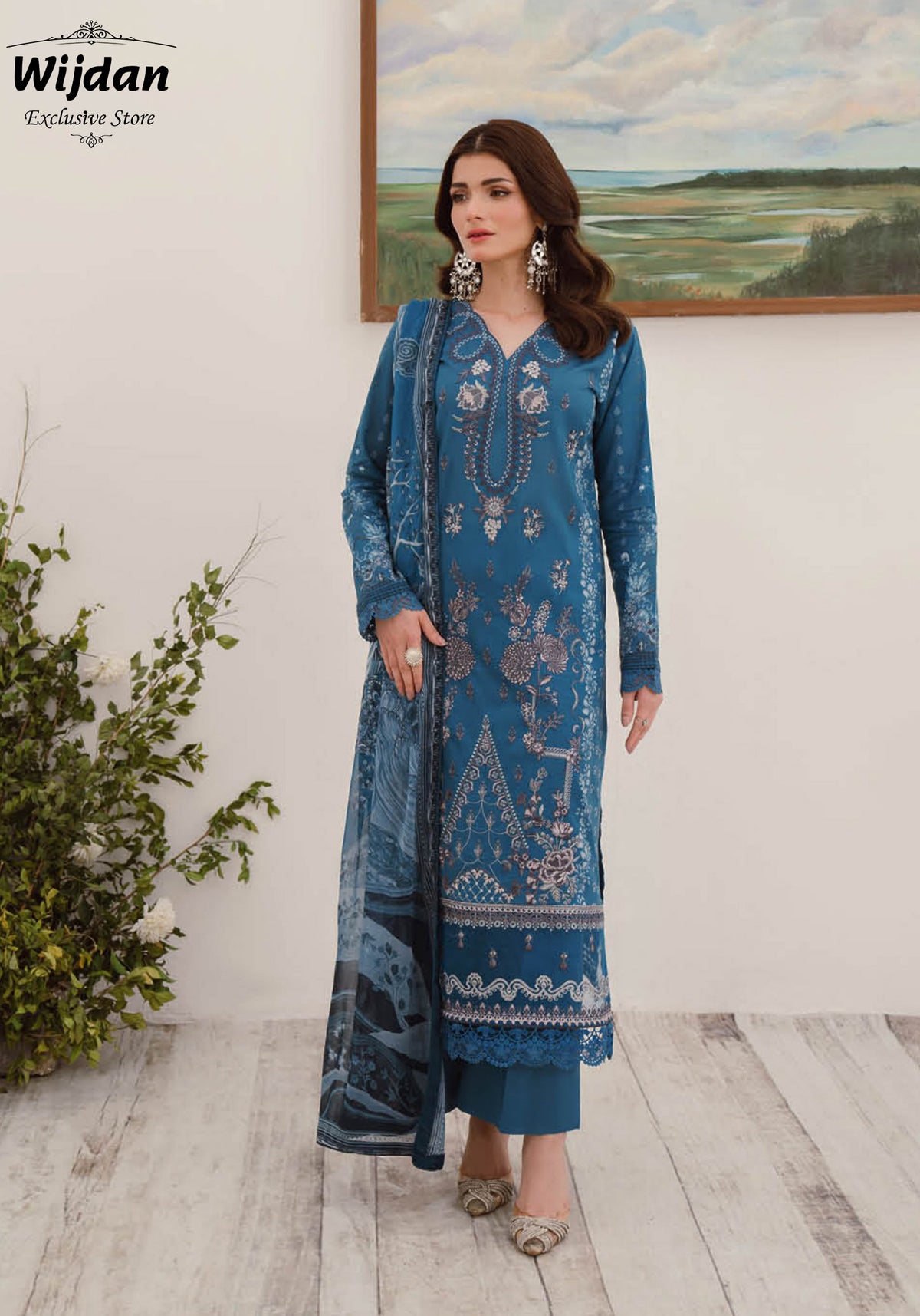 Mashaal Luxury Lawn Collection Vol 10 by Ramsha L-1012