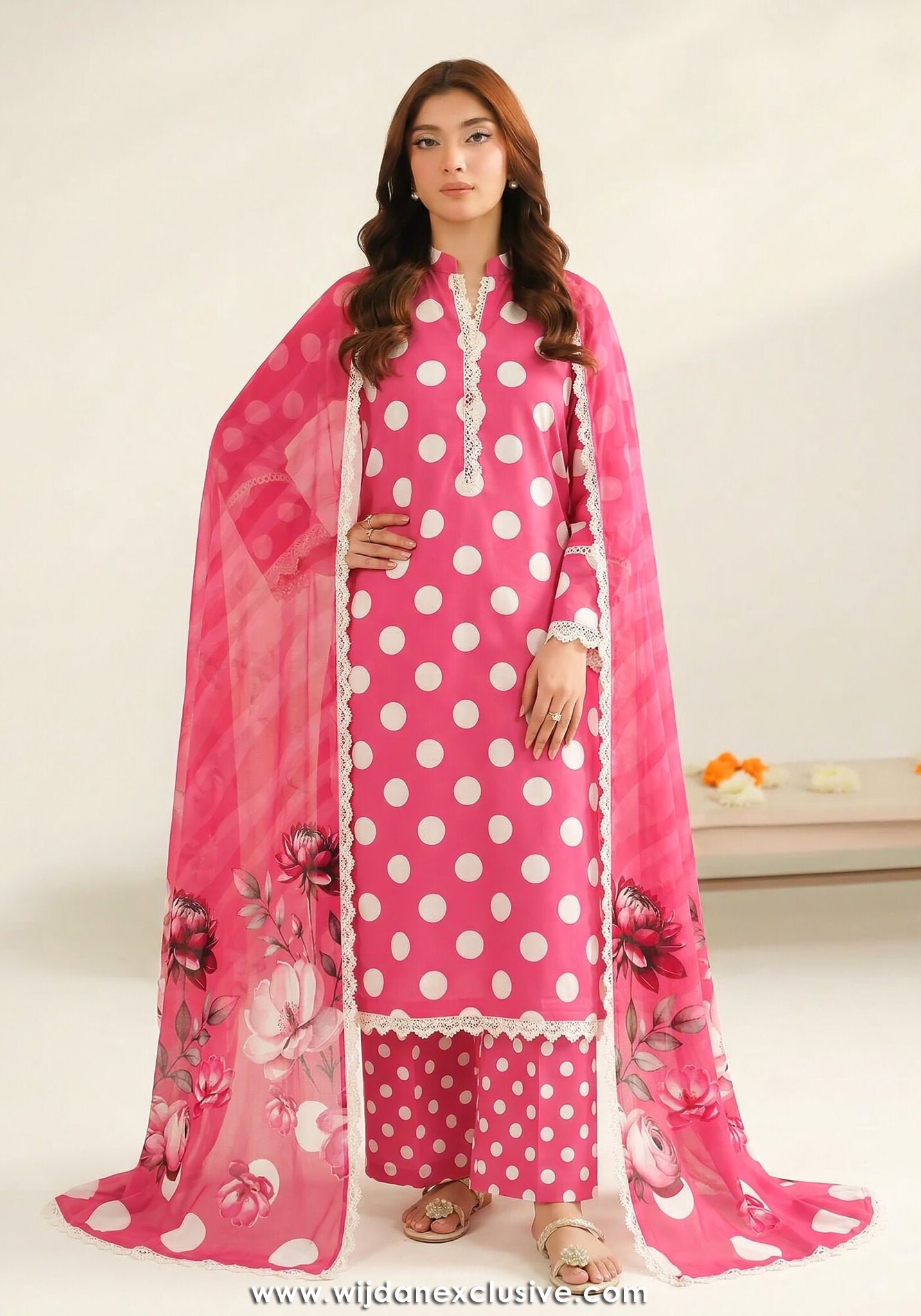 M Dots by Mahay | Unstitched Airjet Lawn Vol-02 Collection - 2026 (D-12)